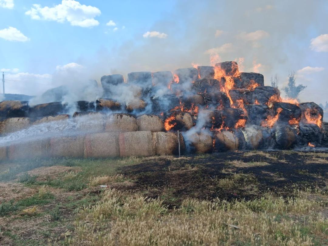 Incendii multiple în județul Arad, pe fondul Codului Roșu de caniculă. Pompierii intervin la Cintei, Sicula și Sânmartin