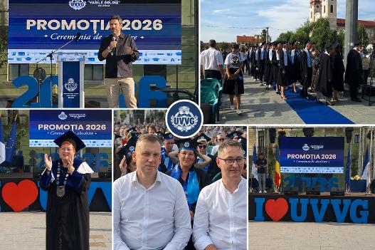  Emoție, recunoștință și un nou început pentru absolvenții UVVG Arad. Promoția 2026 și-a luat rămas-bun de la anii studenției