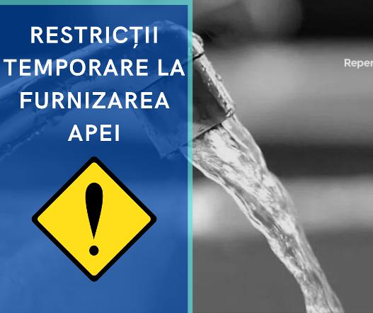 Program temporar de furnizare a apei în mai multe localități din județul Arad, din cauza secetei