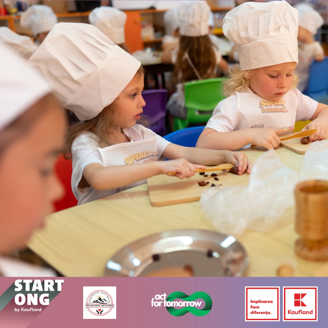 Imagine galerie Un model de educație alimentară prin care preșcolarii învață pregătind deserturi fără zahăr adăugat, testat la Lipova, în județul Arad