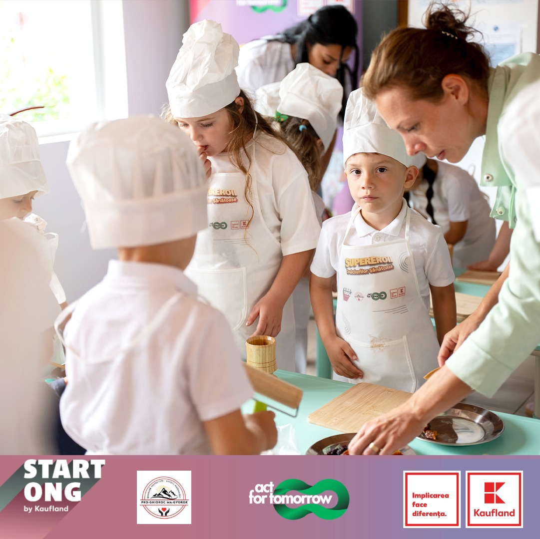 Imagine galerie Un model de educație alimentară prin care preșcolarii învață pregătind deserturi fără zahăr adăugat, testat la Lipova, în județul Arad