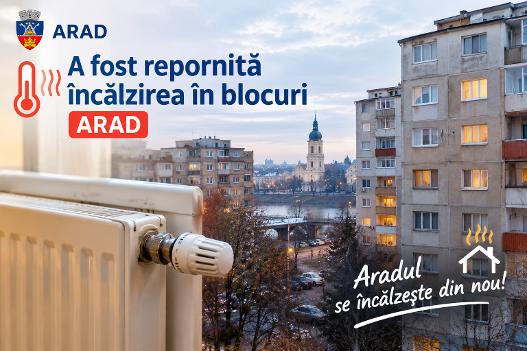 Arădenii primesc o veste bună! Când pornește căldura în apartamente și când se oprește apa caldă
